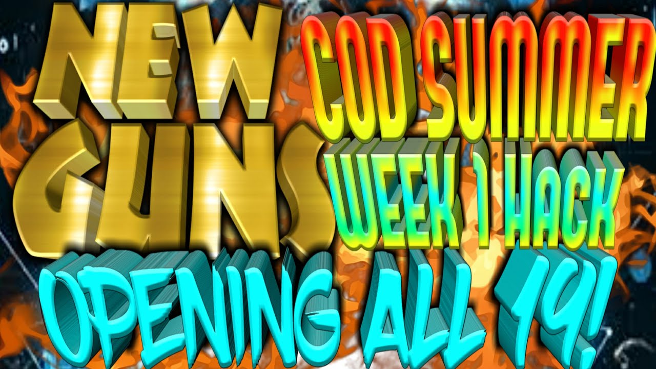 NEW GUNS COD SUMMER WEEK HACK ALL 20* SUPPLY DROPS (INFINITE WARFARE)