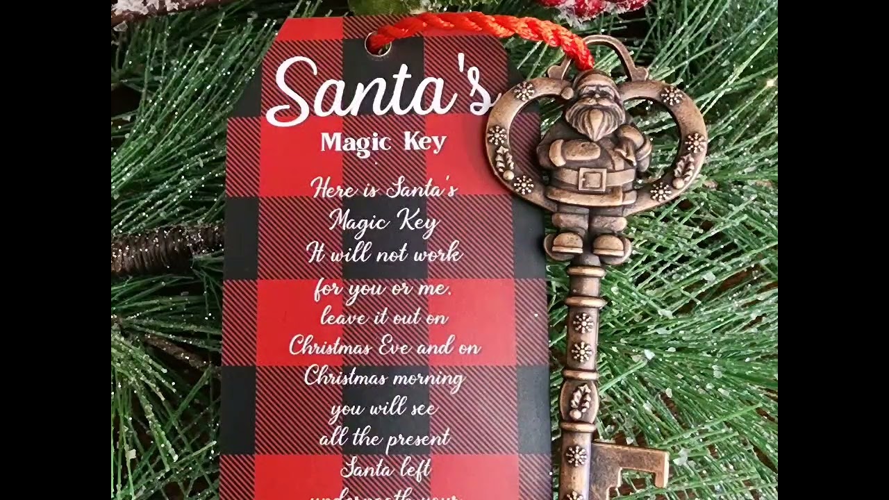 Santas Magic Key Santas Key for Houses With No Chimney Key for Santa to  Enter Home Christmas Eve Key Christmas Magic for Kids 