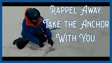 Making a Retrievable Snow Anchor for Rappelling (Abseiling)