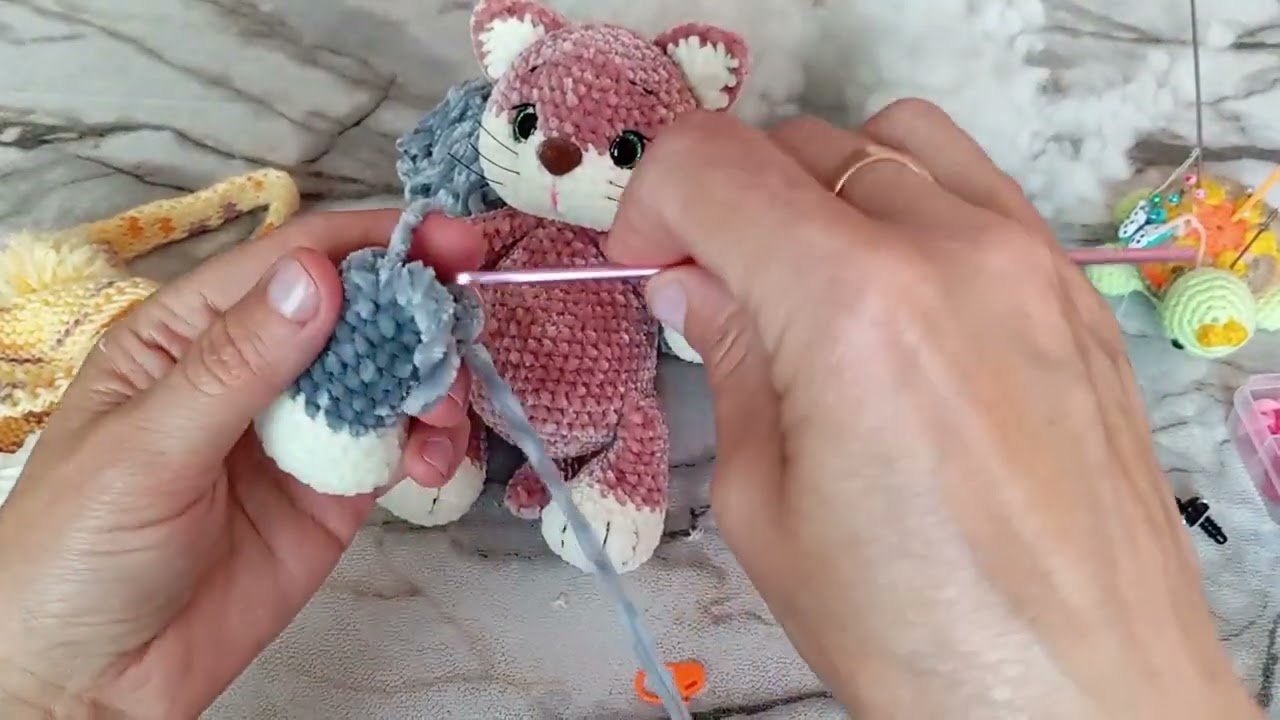 МК -  котёнок🐱/1-я часть🤗🧶#crochet #вязаныеигрушки