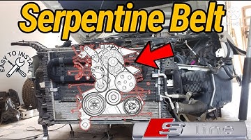 Project A4: How to Remove Serpentine Belt 2004-2016 Audi 2.0t