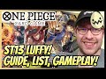 One piece card game st13 luffy guide deck list and gameplay