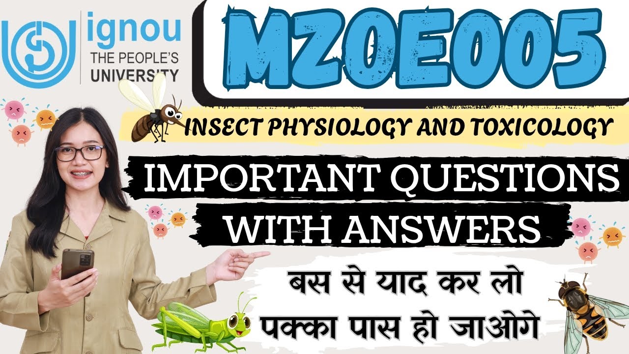 😲IGNOU MSC ZOOLOGY  || MZOE-005 || IMPORTANT QUESTIONS WITH  ANSWER 