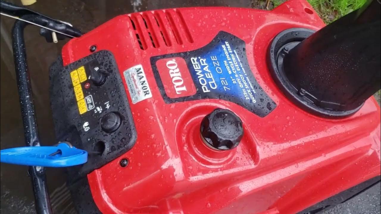 fixing a toro snowthrower 721 qze YouTube