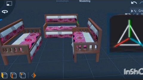 modeling a sofa in prisma 3d  animation , prisma 3d