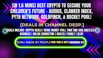 [In 1.6 mins] Audius, Clanker Index, Pyth Network, Goldfinch, & Rocket Pool! [Crypto Deals In Desp.]