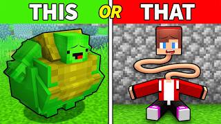 Mikey And Jj Choose Battle In Minecraft maizen