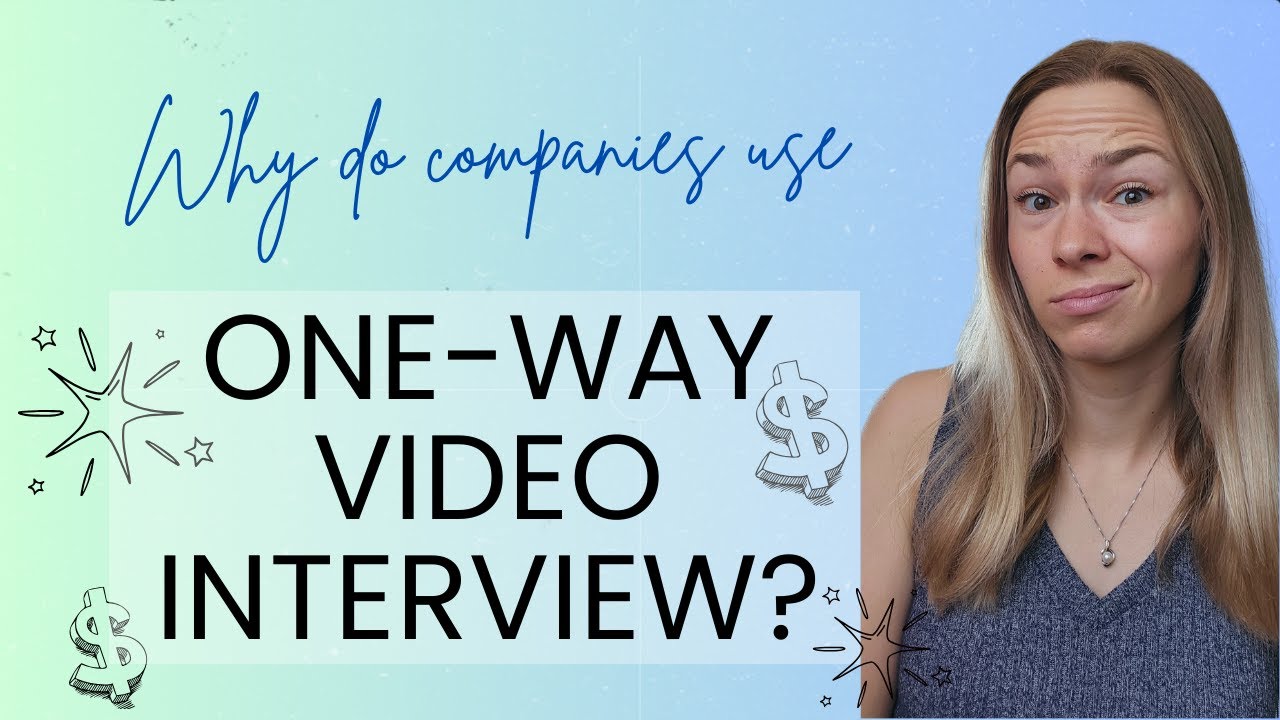Why Do Companies use One-Way Video Interviews!? - YouTube