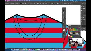 Drawing a Striped Tshirt in Illustrator
