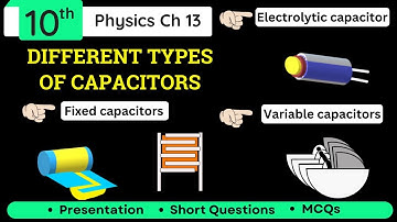 Different Types of Capacitors Class 10 | Fixed ( paper and mica ),variable & electrolytic capacitors