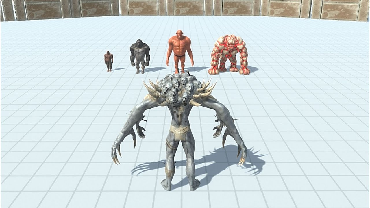 LAVA GOLEM WITH HILL GIANT & KHING KUNG + BOLD BILLY VS BOSS  - Animal Revolt Battle Simulator