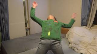 苦手な後方倒立回転練習中2（1年間）