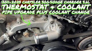 2011-2023 Chrysler 300/Dodge Charger Thermostat Housing & Coolant Pipe Upgrade & Coolant Replacement