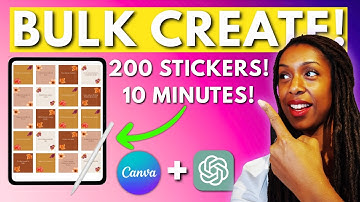 Hoe je Canva + ChatGPT gebruikt om massaal digitale stickers te maken en online te verkopen (idea...