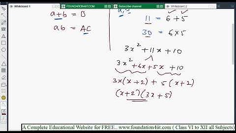 Factorization of Trinomials of the form Ax2+Bx+C || Class 8 Maths ICSE ||
