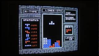 TETRIS NES NTSC lvl 18, 26 tetris in a row
