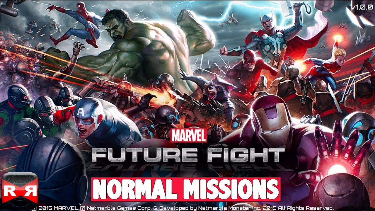MARVEL Future Fight (By Netmarble Games) - iOS / Android - Normal Missions Gameplay