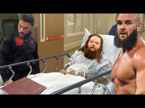 WWE Superstars Emotional After Bray Wyatt Death In Hospital Roman Reigns U0026 Braun Strowman Smackdown