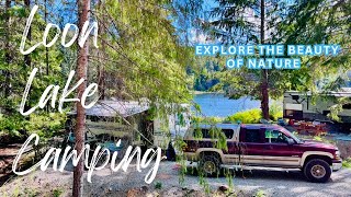 Camping at Loon Lake on Vancouver Island