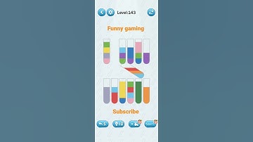 water sort puzzle game level 143 #shorts