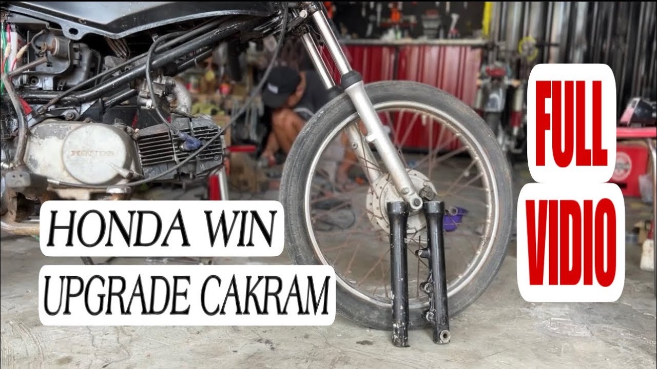 HONDA WIN UPGRADE CAKRAM DISC BRAKE FULL VIDIO #hondawin #hondawintrail