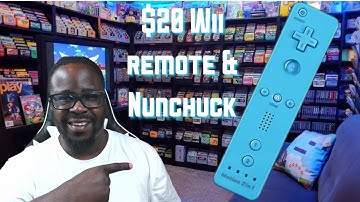 #NINTENDO #WII #AMAZON $20 REPLACEMENT WII REMOTE WITH BUILT-IN MOTION PLUS + NUNCHUK FROM AMAZON!