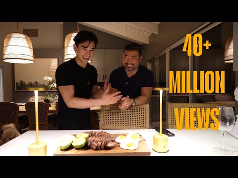 Cooking The VIRAL Steak Board W My VIRAL TikTok Dad Gabriel Prensena