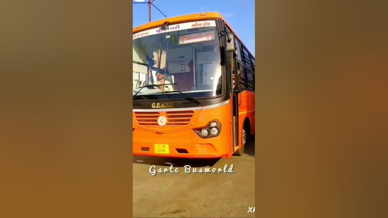gsrtcnew sleeper couch bus SURAT to SOMNATH vlog YouTube