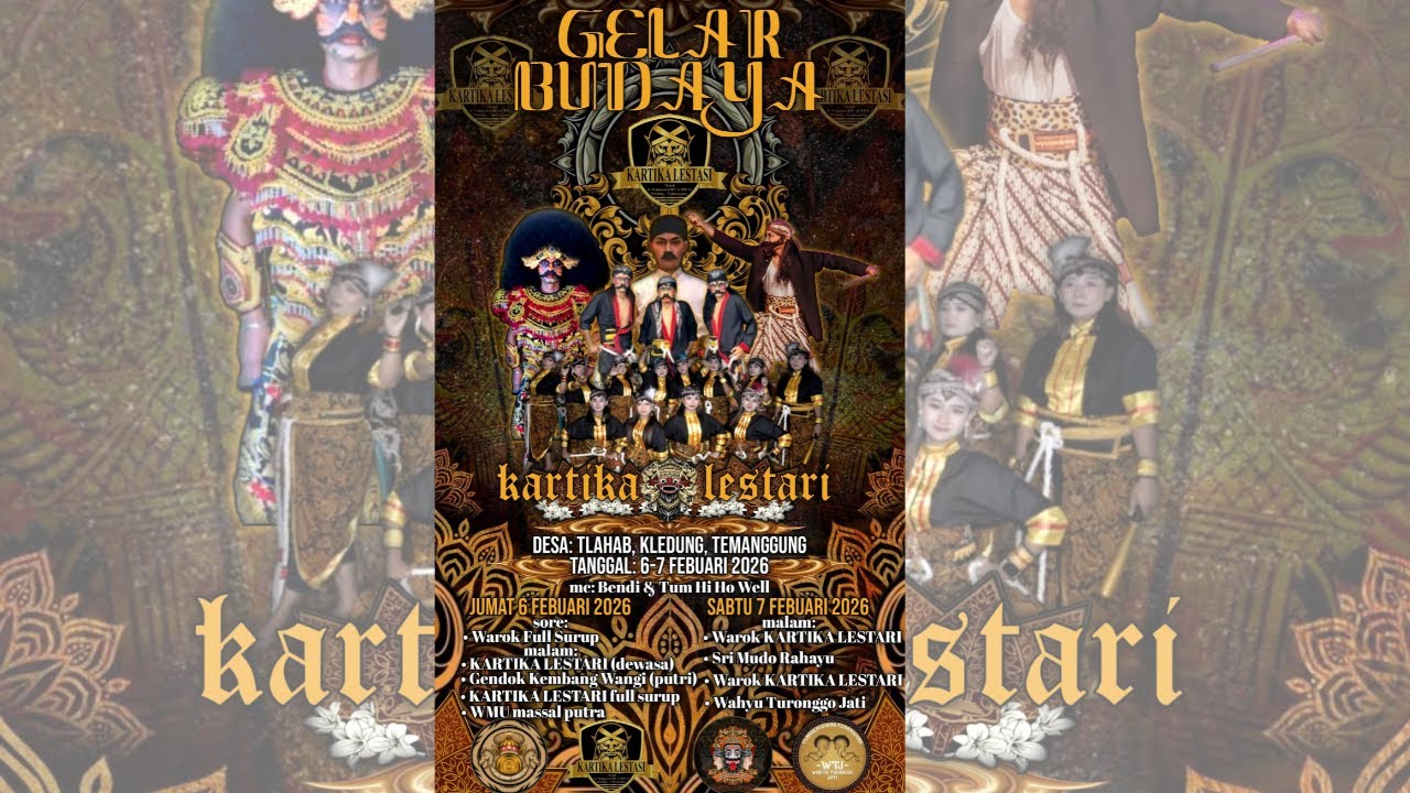 Live Gelar Budaya KARTIKA LESTARI  Tlahab,Kledung,Temanggung