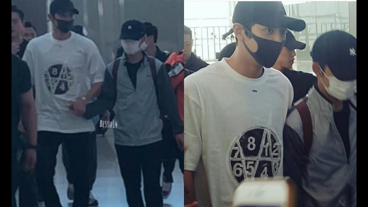 180601 Chansoo Moment at ICN Heading to Hongkong (Chansoo Holding Hands)