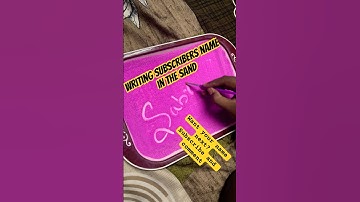 sabrina ❤️ Name sand art | ASMR | Satisfying sand art writing #sandart #nameart #caligraphy #shorts