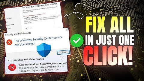 FIX Windows Security Not Opening in Win 11/10 (Step by Step Guide) - I FOUND THE PERFECT SOLUTION!!🔥