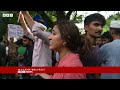 Thousands of students continue 'cockroach' protest in Delhi | BBC News