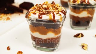 Шоколадно-карамельный трайфл. Десерт из остатков коржа | Chocolate & caramel trifle