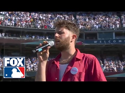 2022 MLB All-Star Game: Ben Platt performs the National Anthem | FOX SPORTS