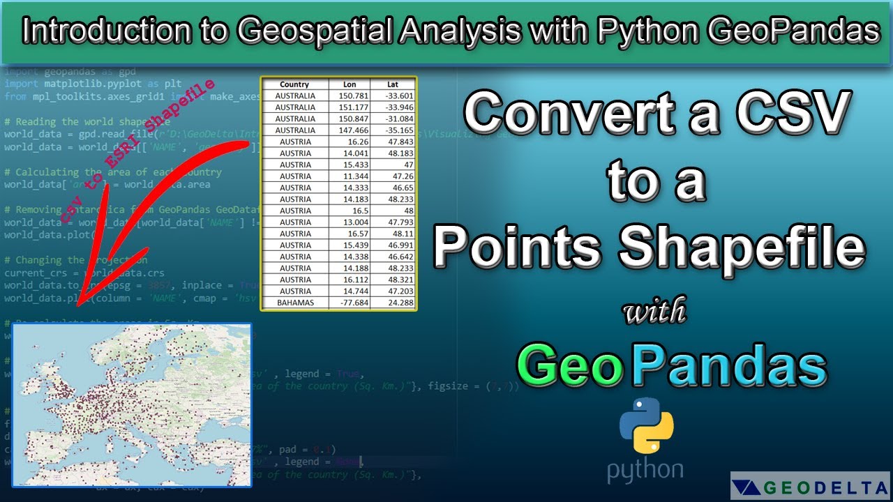 How to Convert Coordinates from CSV to ESRI Shapefile