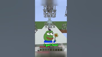 I hit a button and something came out #shorts #minecraft #minecraftshorts