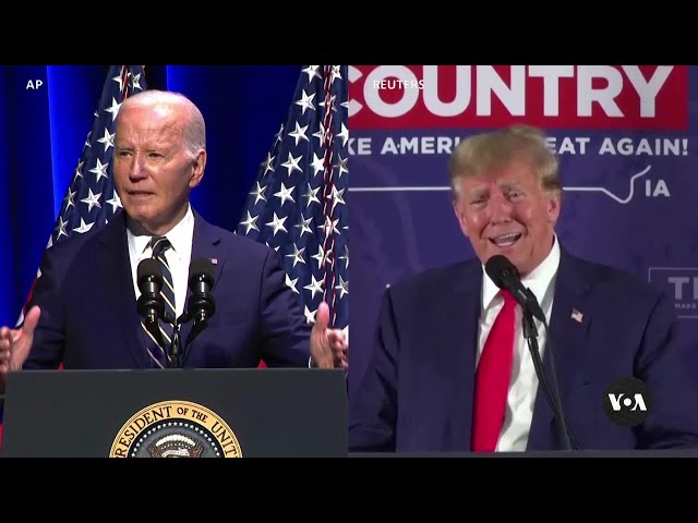 Biden, Trump campaign for Black votes | VOANews class=