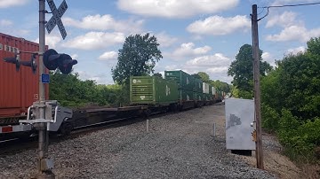 NS 213 Intermodal Taylors, SC w/Wabash heritage unit leading
