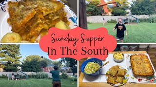 Southern Sunday Supper || Garden Fresh Pasta Sauce & Poorman’s Chocolate Cake || Ky’s BIG News