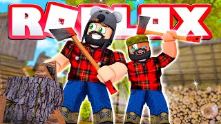 VIRAMOS LENHADORES NO ROBLOX TIMBER - Brancoala Games