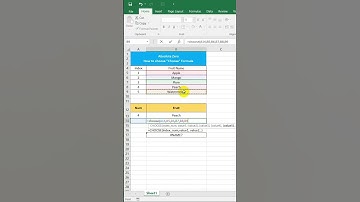 How to use Choose function in #excel#excellife#spreadsheet#learning #learning#usa#thailand#fyi#viral