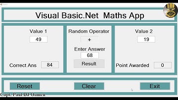 How to Create a Maths App with Audio and Text To Speech in Visual Basic.Net - Full Tutorial