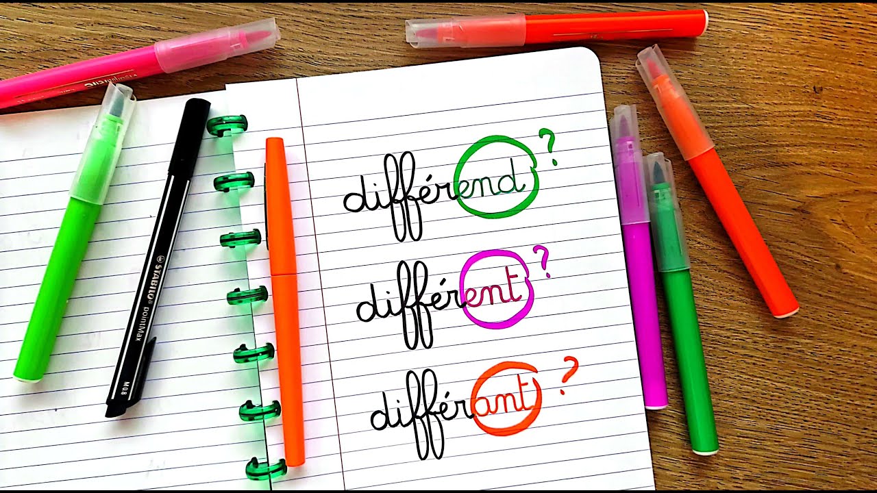 DIFFÉRENT - DIFFÉREND - DIFFÉRANT - YouTube