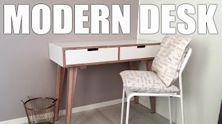 My wife wanted a desk for our bedroom where she could have a little hobby area, we wanted something modern that whent well with 