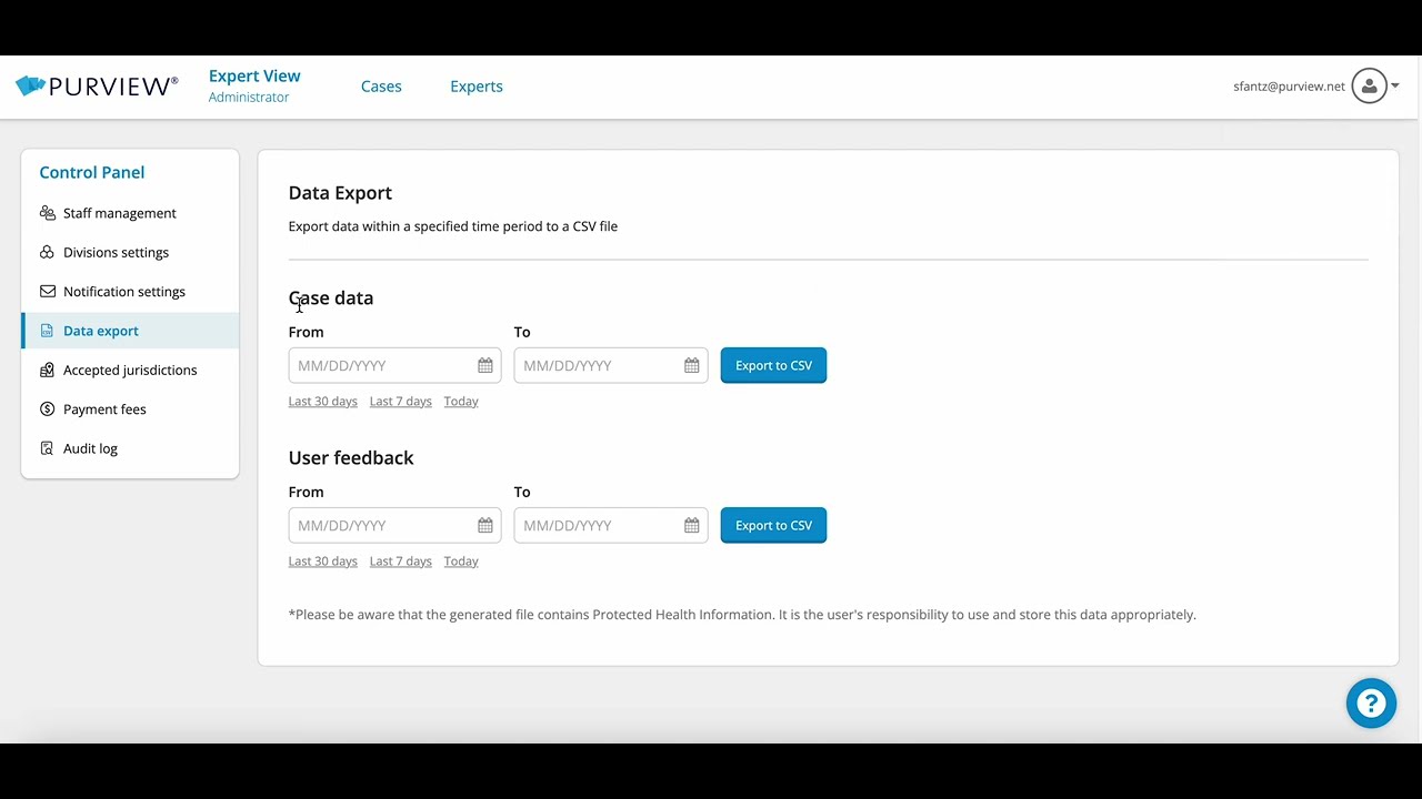Purview Expert View™ Data Extraction - Feature Highlight