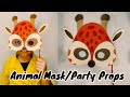 How to make Giraffe mask/giraffe eye mask