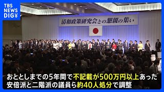 安倍派幹部ら約40人を党紀委で処分へ　岸田総理の処分は見送る方針　自民党派閥の裏金事件めぐり｜TBS NEWS DIG