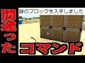 [マイクラ] コマンドを間違ったら謎のブロックが出てきた！？許可ブロック [Minecraft]