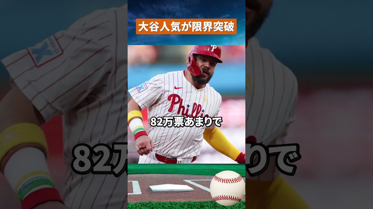 【圧倒的人気】大谷翔平が116万票獲得!2位に34万票差の現実 #野球#mlb